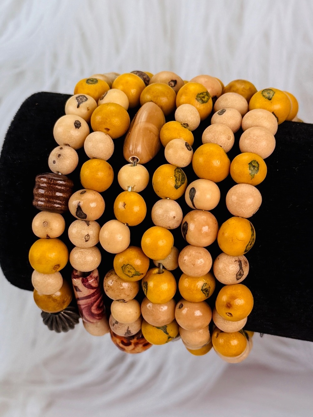 Bohemian chic, small wrap costume bracelet